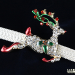 【再販2】煌めきのトナカイ*クリスマス 帯留め