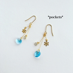 【再販】大人可愛い揺ら揺ら冬ピアス/イヤリング