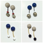 デザインピアス アクリル,ヴィンテージ,レオパードetc...