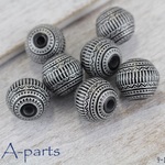 送料無料 ★  ウッドビーズ  アラビアン模様  4pcs  3-I  