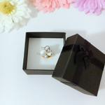 Swarovski×パール ❤︎ブートニエール タックピン
