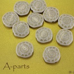 送料無料 ★ Vintage Design ボタン変形型   14pcs  8-J