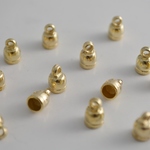  アクセサリー パーツ カシメキャップ カツラ 金　9mm 30個[4582434316538] 
