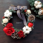 白雪姫のクリスマスリース(25cm)　再販♪