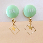 あの有名なお菓子みたいなイヤリング(黄緑)