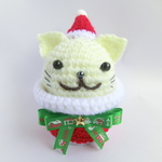 カップねこ（白）～クリスマスバージョン