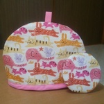 すふれ様専用!!。ティーコジー&ポットマット、ティーコゼー (ZOO)