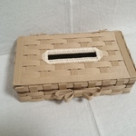 BOXティッシュケース　クラフトバンド