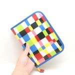 B6サイズの手帳・ブックカバー（ワイド）「カラフルブロック」