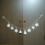 クリスマス 　ガーランド  雪の結晶