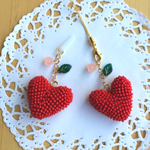 ぷっくりハートのストラップレッド❤️