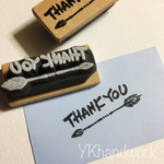 ネィティブアローthank youはんこ