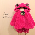 1セット限定！ハデカワ♡モコモコくまさんポンチョ80〜90