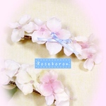 林檎の花のバレッタ