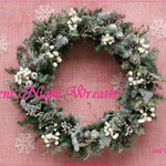 外径40センチの特大クリスマスリース W061 Silent Night Wreath & W049 Classic Wreath