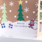 窓枠クリスマスカード