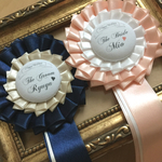 ウェディングロゼット♥(38mmくるみボタン製)