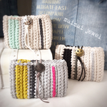 マルチカラーのニコニコポーチ♡《軽量Hoooked RibbonXL》