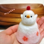 🐔ニワトリ＊花咲く富士山 🗻💠