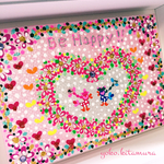 『Be Happy‼︎💞NO2』ラブリアート♡ミニキャンバス 原画 送料無料