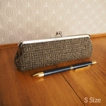(2 Sizes) がま口ペンケース"Austere"