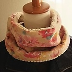 花柄ネックウォーマー＊スヌード＊秋冬