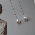 ☆揺めき華やかに☆パールチェーンイヤリング/ピアス