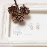 【SALE】大粒コットンパールの小さなピアス