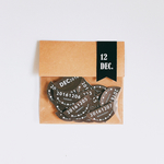 ●○SIMPLE!BLACK!MARU!FLAG!　日付シール*12月○●