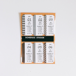 ■□■MONOTONE!TICKET!　日付シール*1月■□■