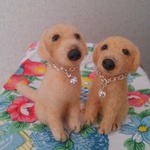 羊毛フェルト犬（＾0＾*ラブラドールミニファミリー（＾0＾*[送料込み]