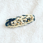 再販knitBALLET【forest.white】ふわふわニットのバレッタ 贈り物にも♪