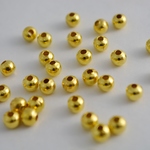 アクセサリーパーツ ロンデル プレーンボール 金 50個 6mm[4582434316941] 