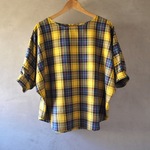 マンタブラウス 起毛コットン イエロー