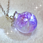 【紫恋花】ネックレス