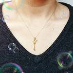 【1点限定】鍵とストーンのネックレス