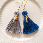 チャーム付きタッセルピアス*