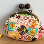 チョコいっぱい♪がまぐちポーチ*内ポケット付き