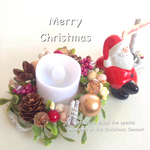 Christmas☆キャンドルホルダー（ブラウン）