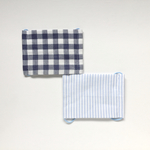 ガーゼマスク2枚set for kids  △ブルー系