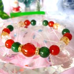 ☆★Ｘ’ｍａｓ★☆★クリスマスカラー★ブレスレット★　☆１５．５～１６ｃｍ