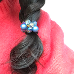キラキラヘアゴム ~velvet blue~