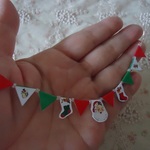 クリスマス特集Ⅱ＊クリスマスフラッグ　リバーシブル　ショートサイズ