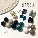 handmade accessory アクリルビーズ24点set♡