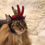 ペット用ニット怪獣帽子3