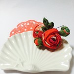 つまみ細工の髪飾り※玉ばら
