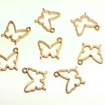 215.レジン枠（空枠）８個☆蝶（バタフライ）