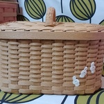 オーバル収納バスケット(L) パステルモカバニラ