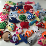 魚釣り フェルト ハンドメイド ３０匹