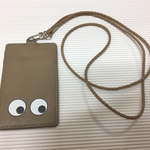 新作☆カードケース 首掛け☆茶
